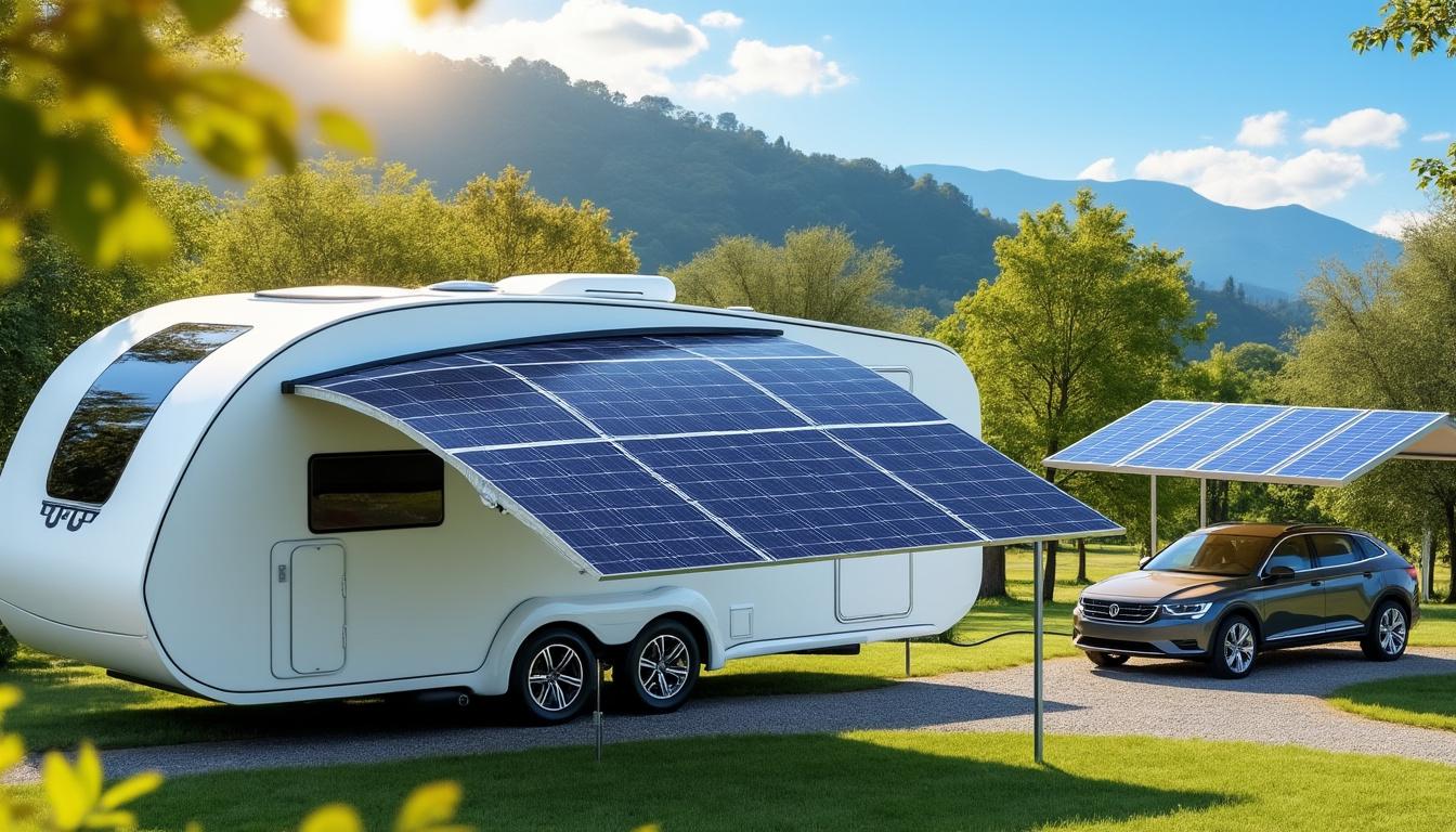 découvrez le panneau solaire flexible, idéal pour le camping, les toits courbes et les abris voiture. léger, facile à installer et performant, il s’adapte à toutes les surfaces et vous fournit une énergie propre où que vous soyez.