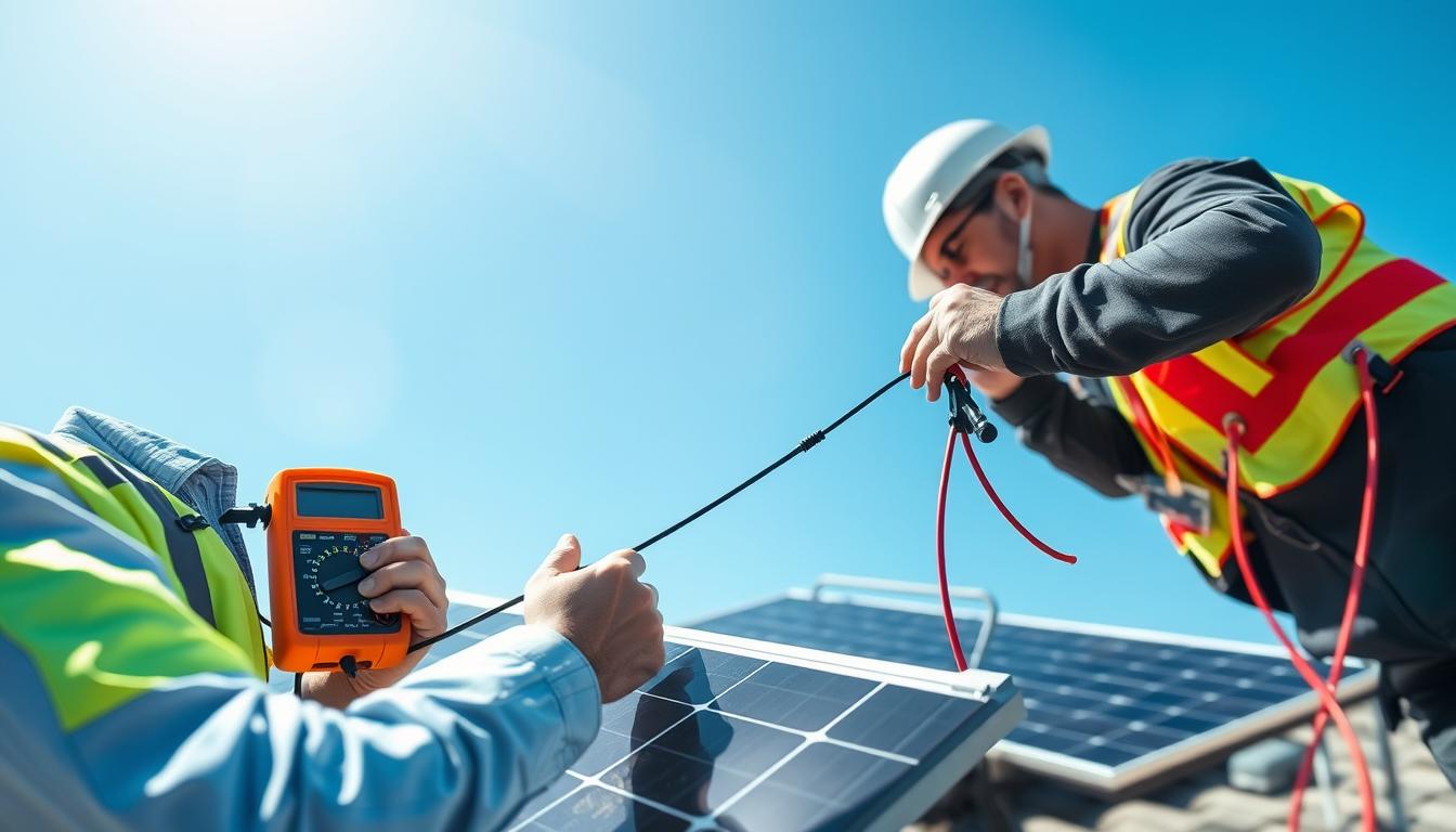 mise a la terre panneau solaire